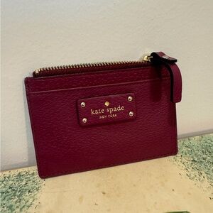 Kate Spade Red Zip Pouch